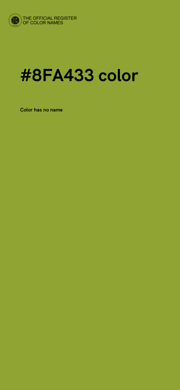 #8FA433 color image