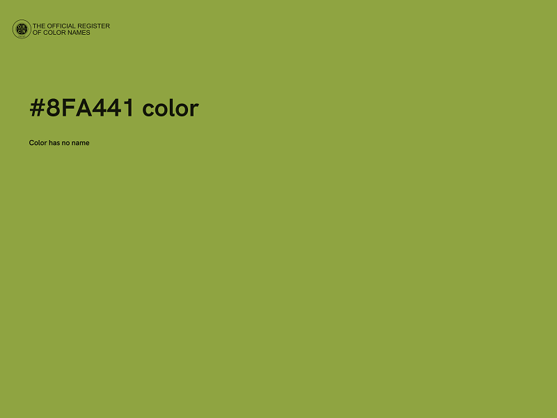 #8FA441 color image