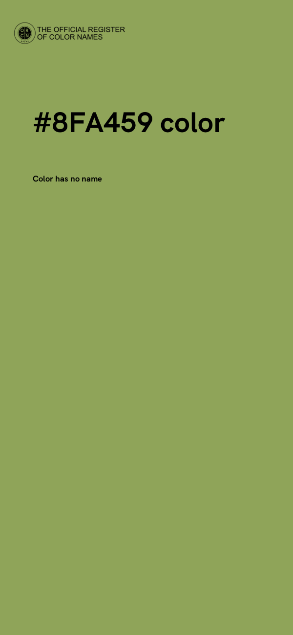 #8FA459 color image