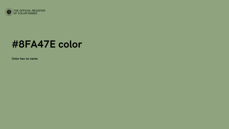 #8FA47E color image