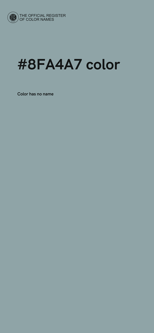 #8FA4A7 color image