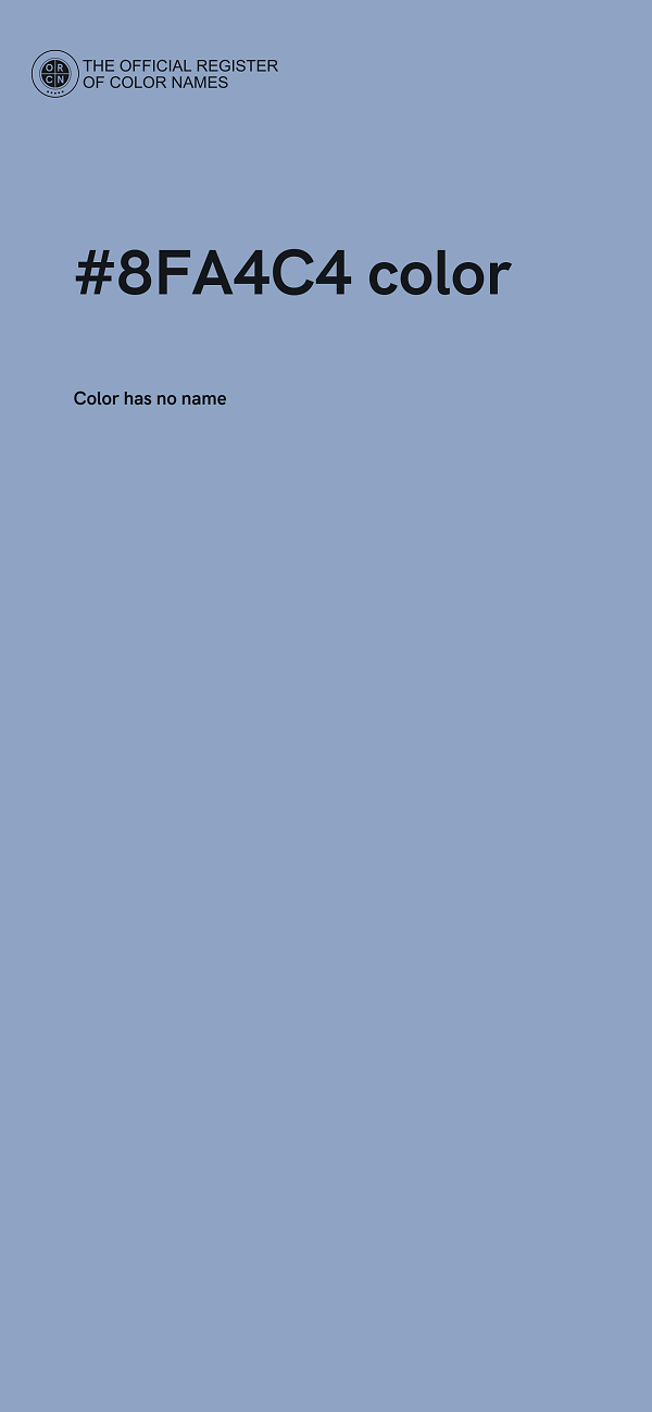#8FA4C4 color image