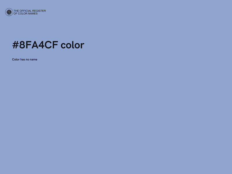 #8FA4CF color image