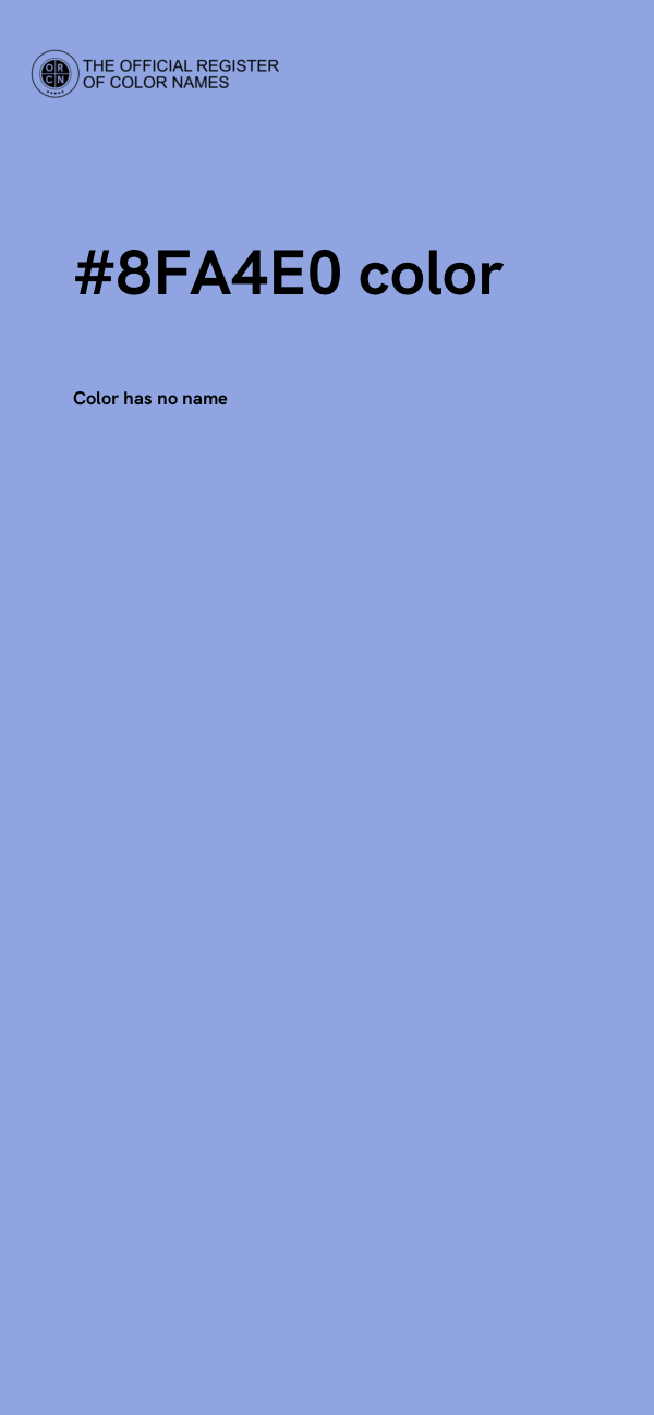 #8FA4E0 color image