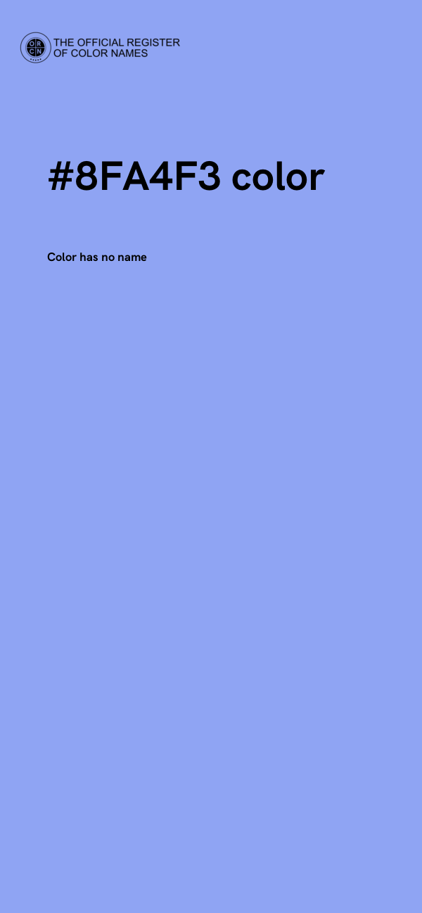 #8FA4F3 color image