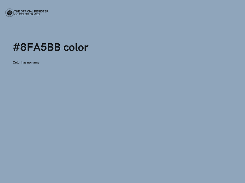 #8FA5BB color image