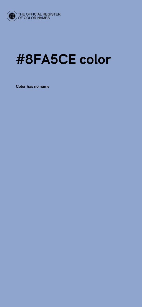 #8FA5CE color image