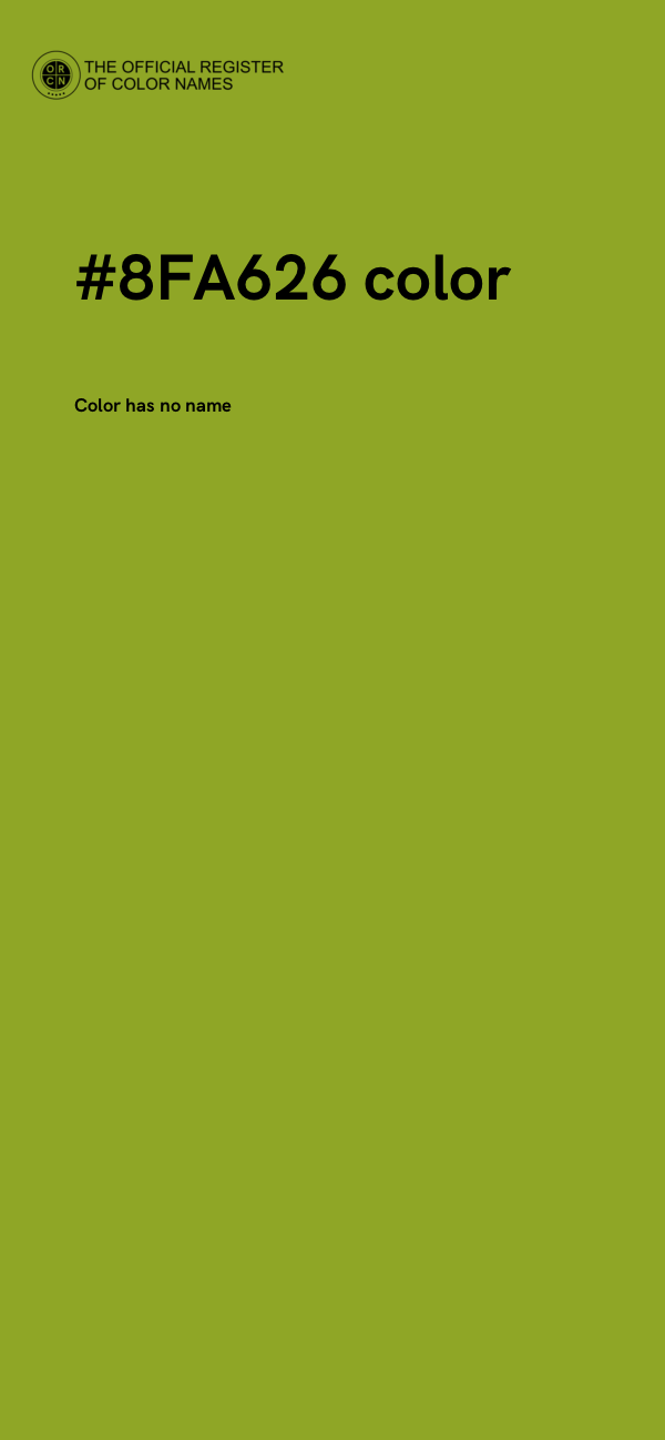 #8FA626 color image