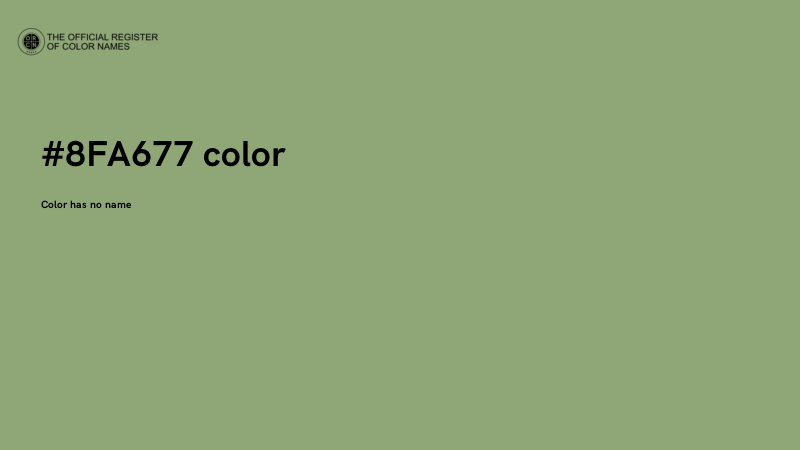 #8FA677 color image