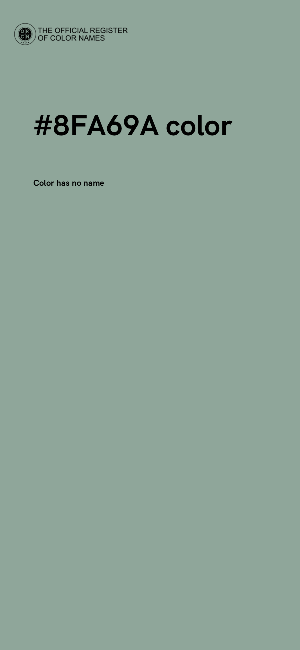 #8FA69A color image