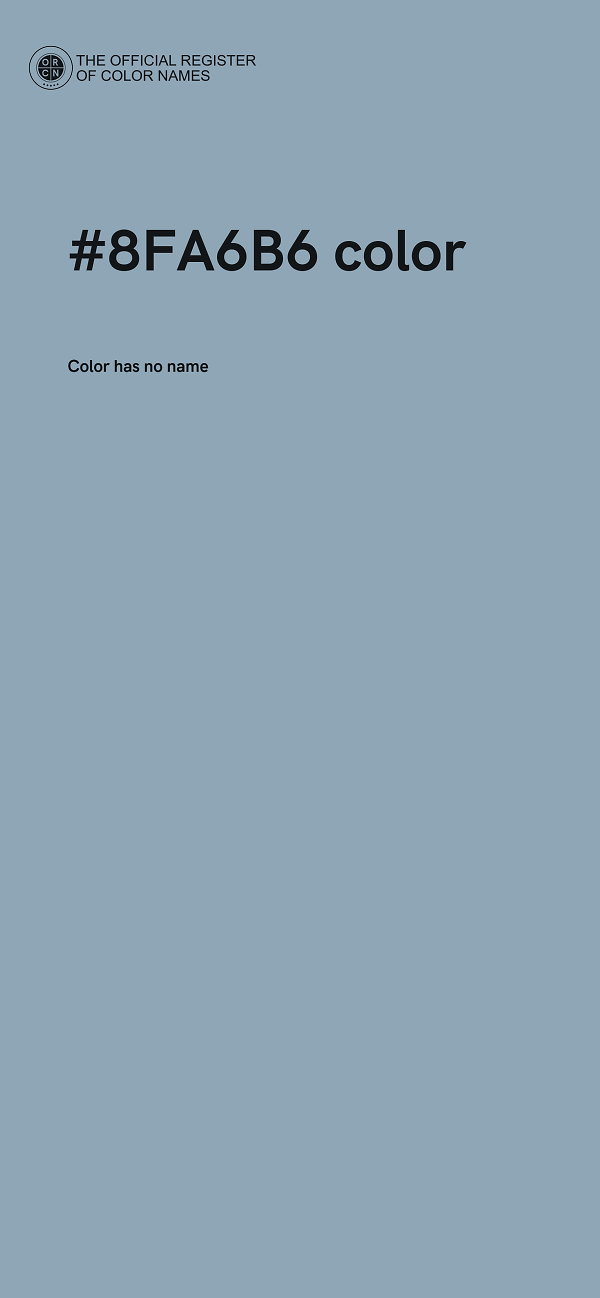 #8FA6B6 color image