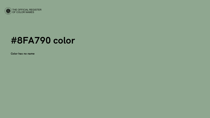 #8FA790 color image