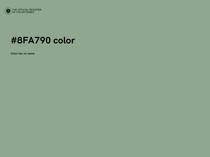#8FA790 color image