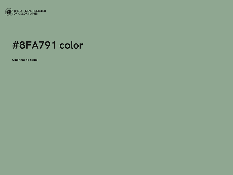 #8FA791 color image