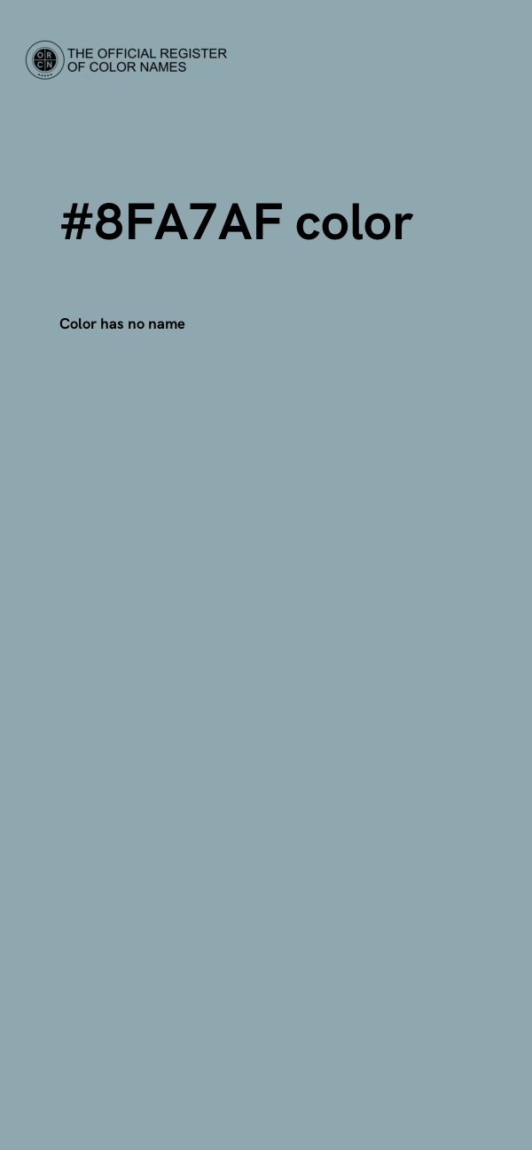 #8FA7AF color image