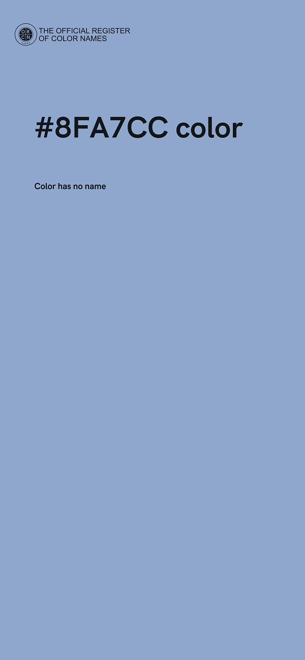 #8FA7CC color image