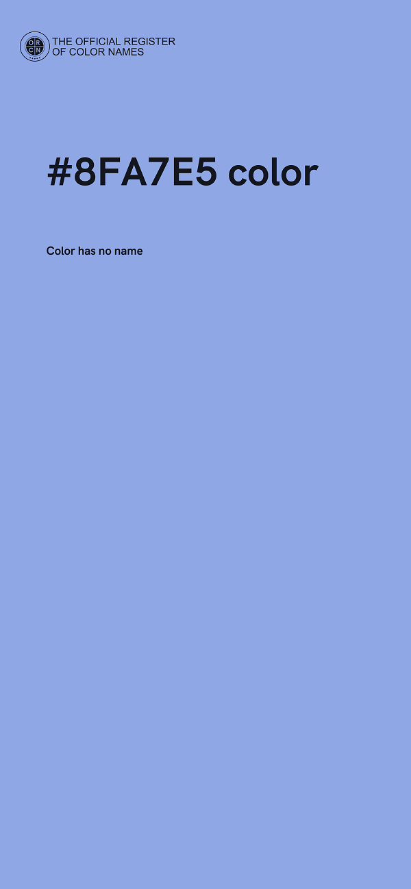 #8FA7E5 color image