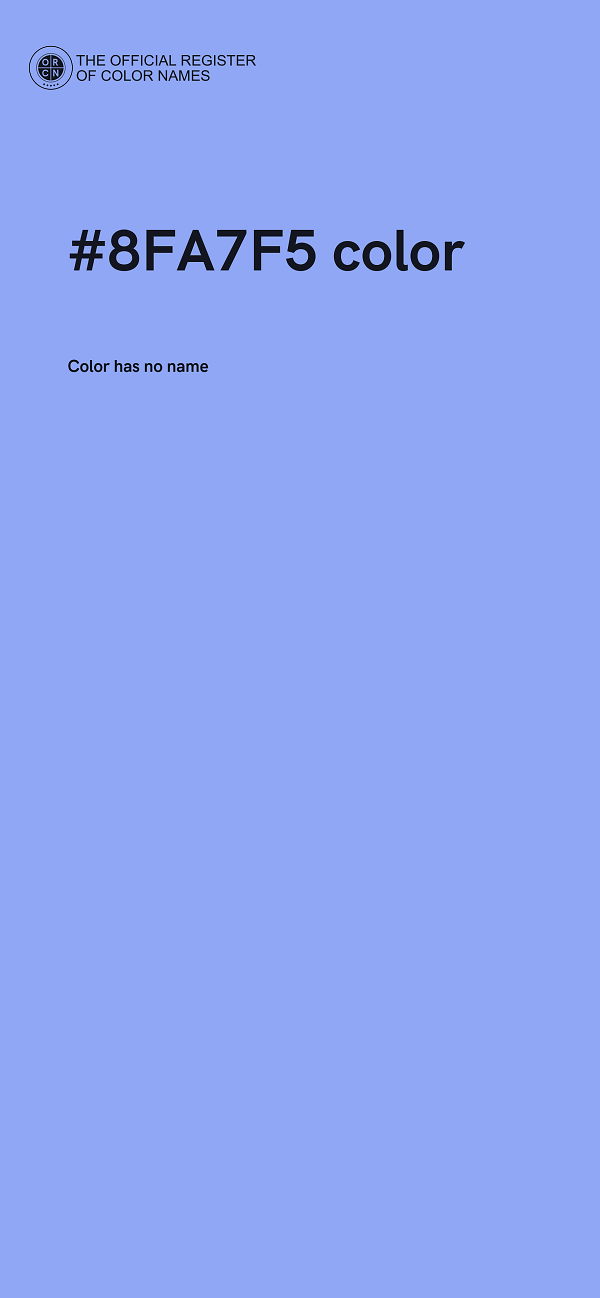#8FA7F5 color image