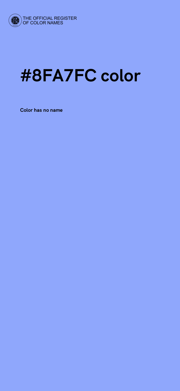 #8FA7FC color image