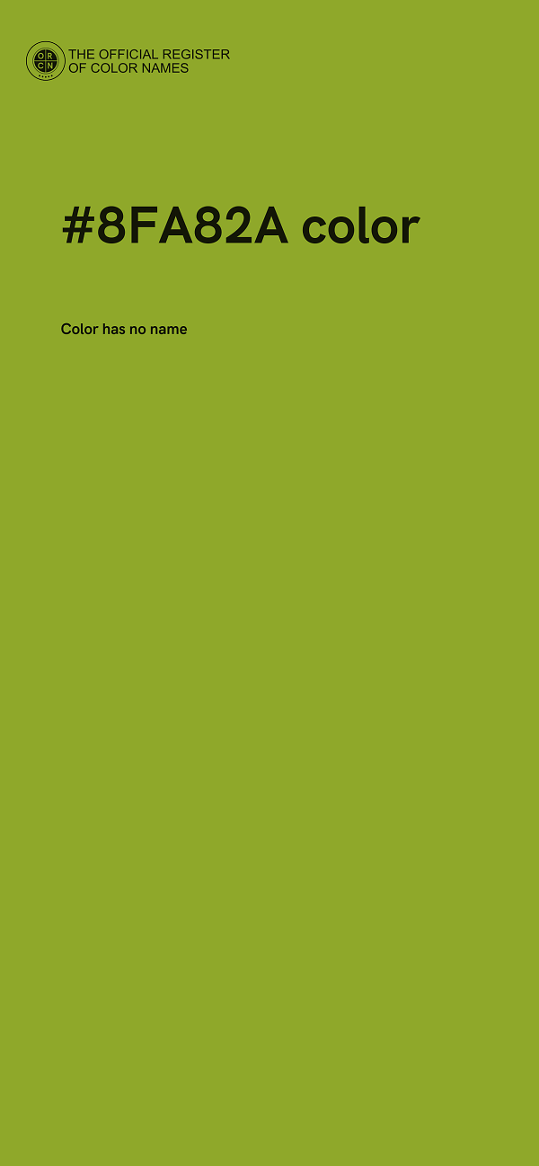 #8FA82A color image