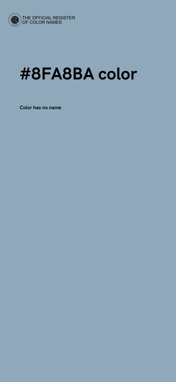 #8FA8BA color image