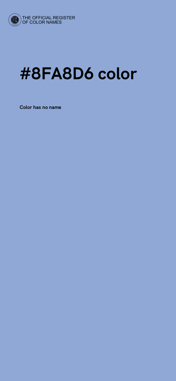#8FA8D6 color image