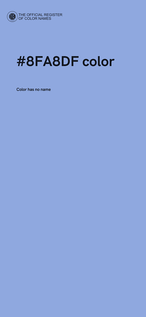 #8FA8DF color image