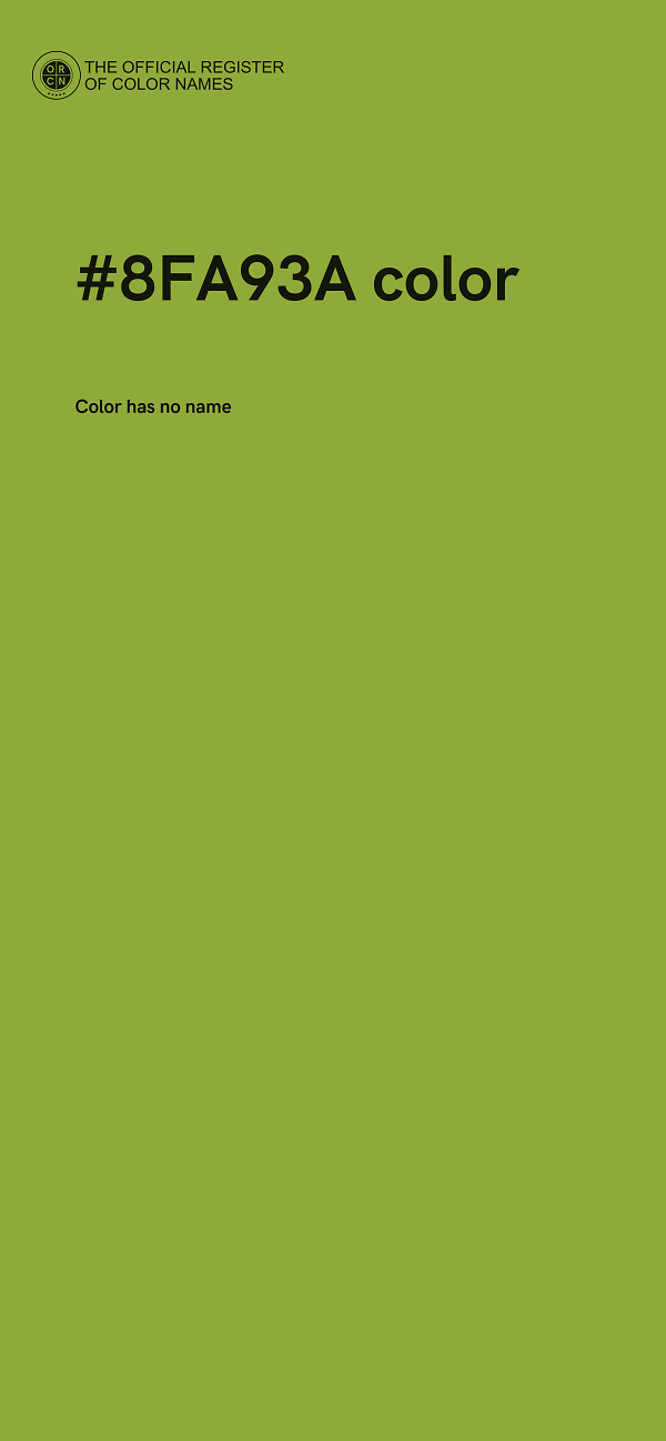 #8FA93A color image