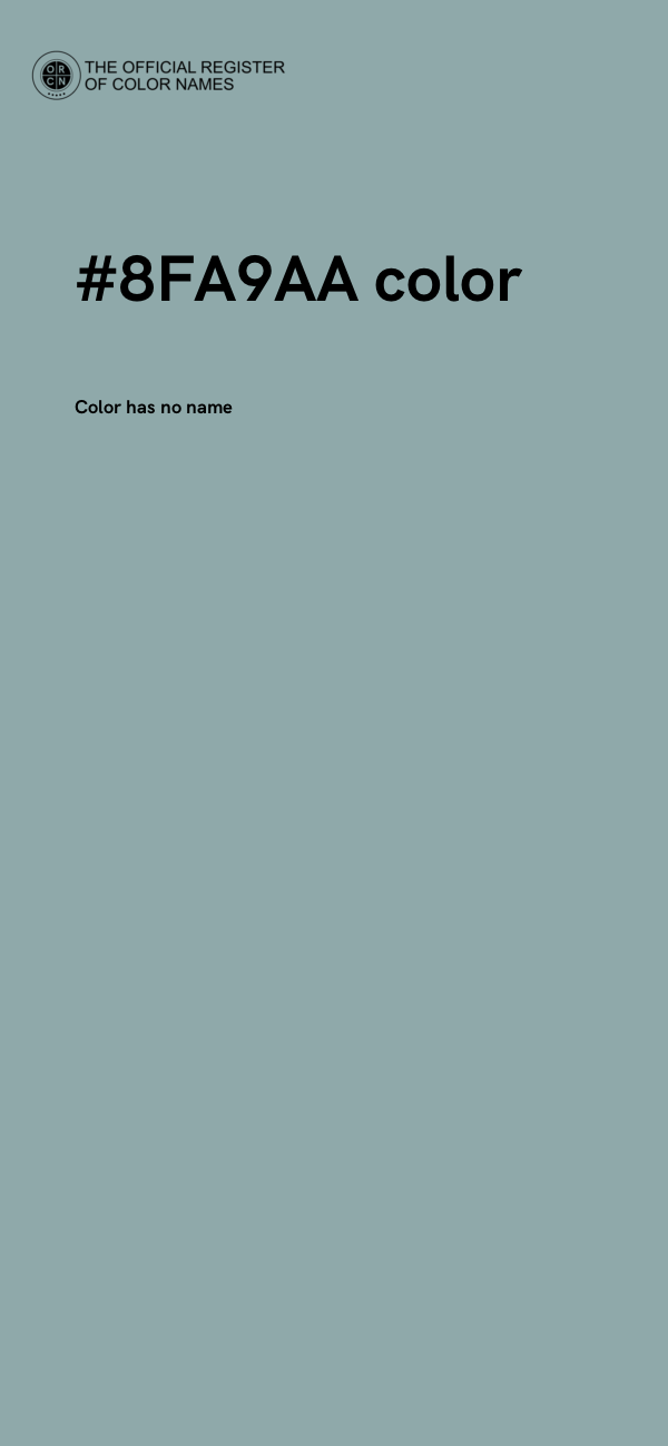 #8FA9AA color image
