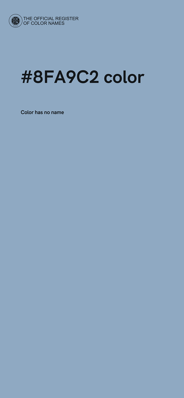 #8FA9C2 color image
