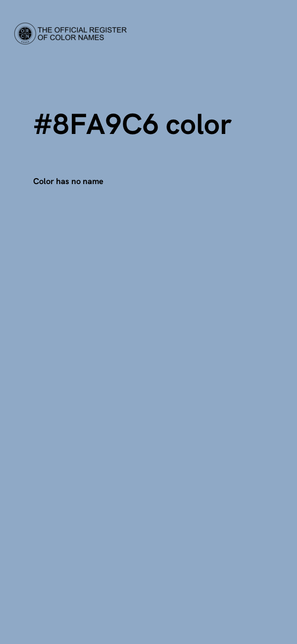 #8FA9C6 color image