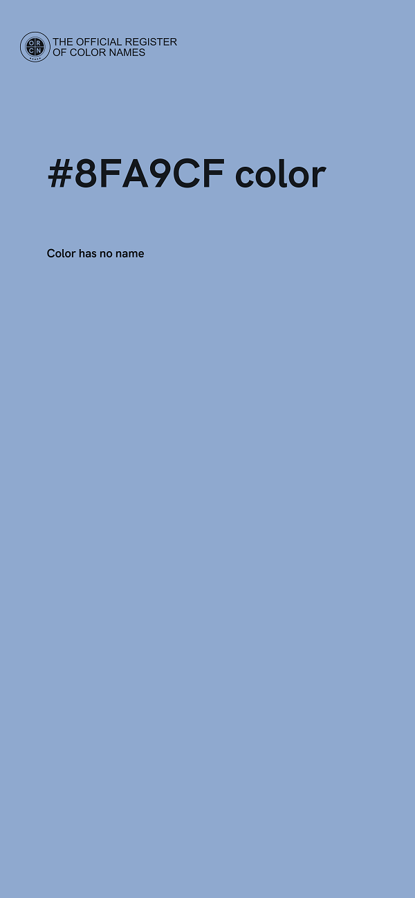 #8FA9CF color image