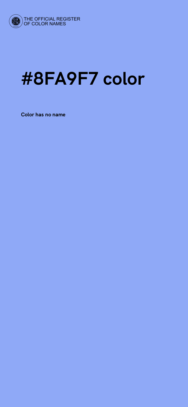 #8FA9F7 color image