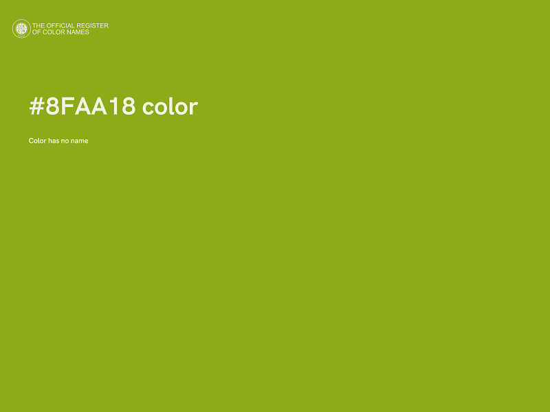 #8FAA18 color image