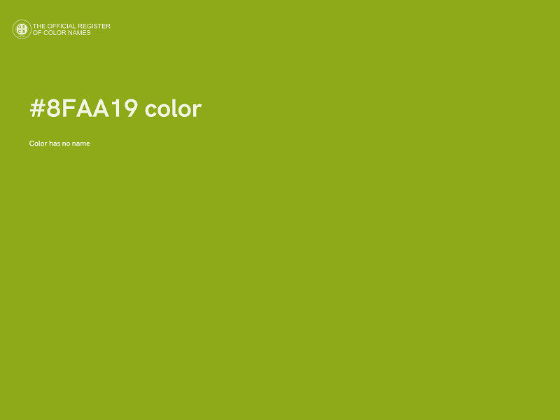 #8FAA19 color image