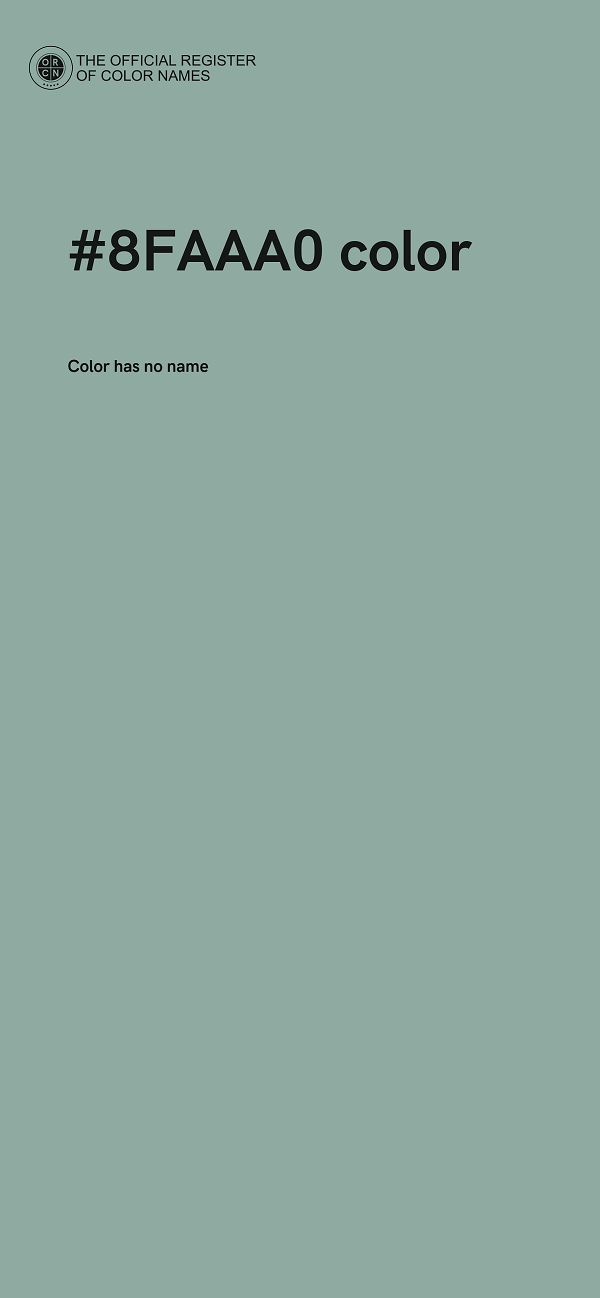 #8FAAA0 color image