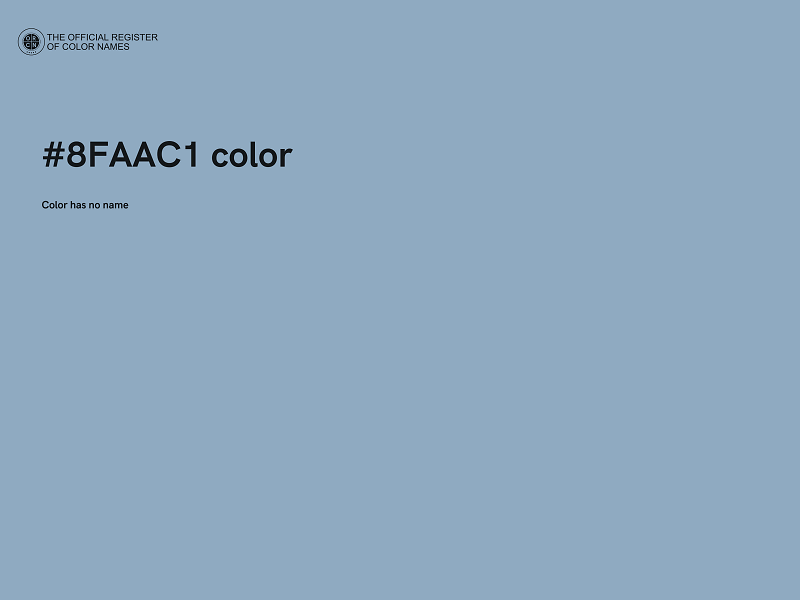 #8FAAC1 color image