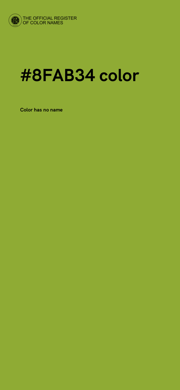 #8FAB34 color image