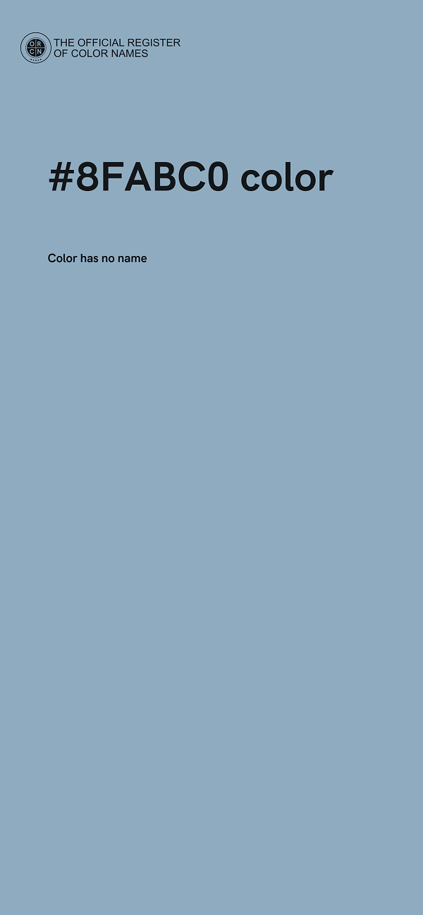 #8FABC0 color image