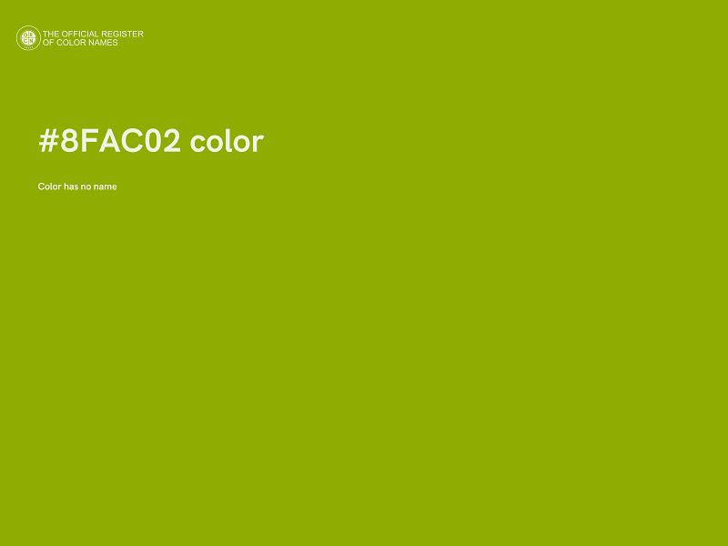 #8FAC02 color image