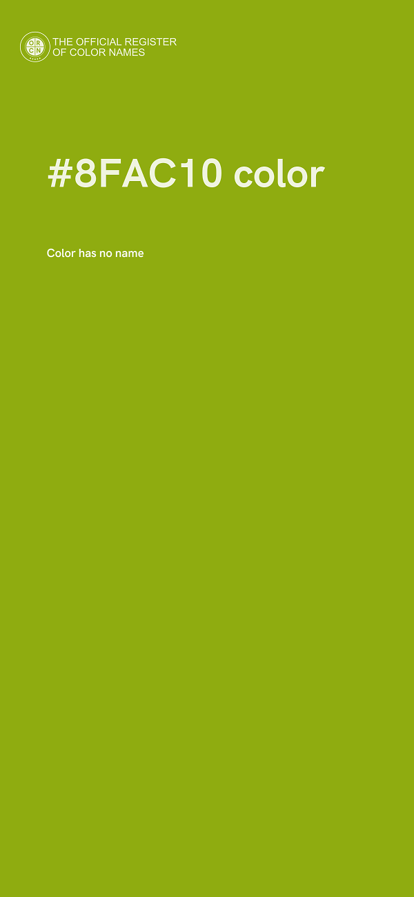 #8FAC10 color image