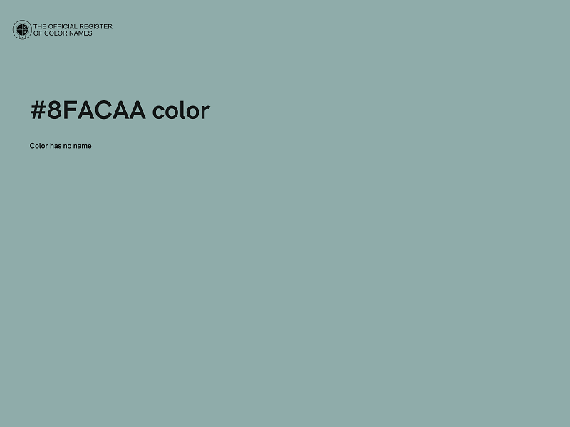 #8FACAA color image