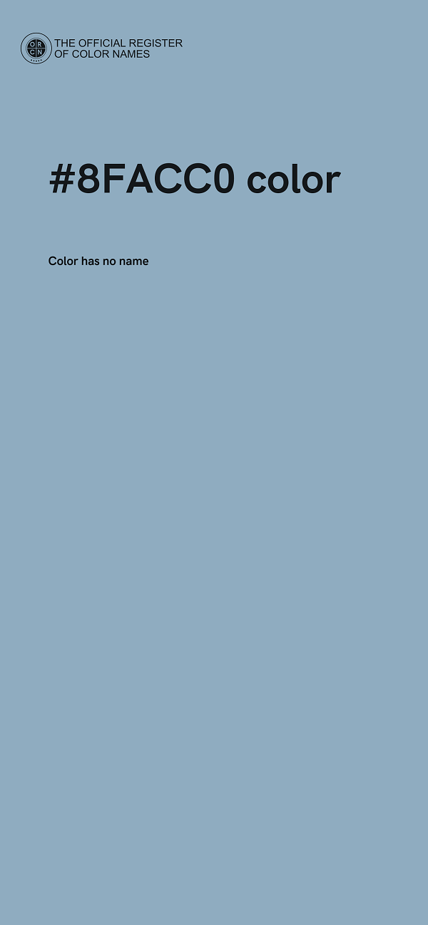 #8FACC0 color image