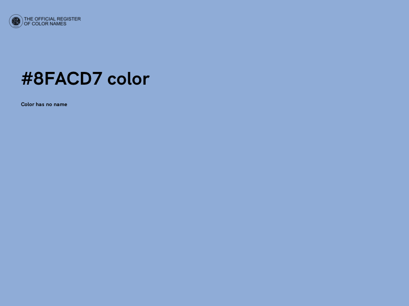 #8FACD7 color image