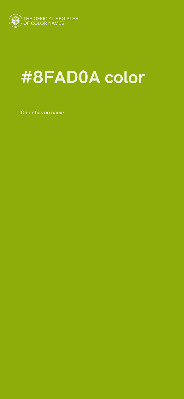 #8FAD0A color image