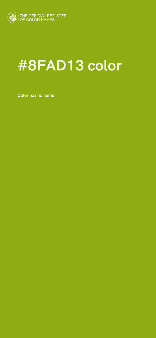 #8FAD13 color image
