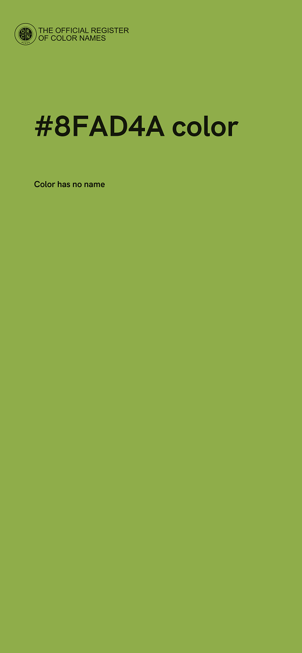 #8FAD4A color image