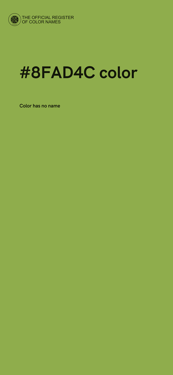 #8FAD4C color image