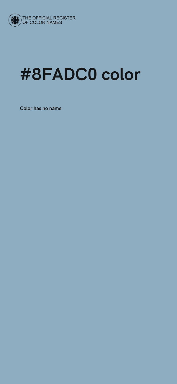 #8FADC0 color image