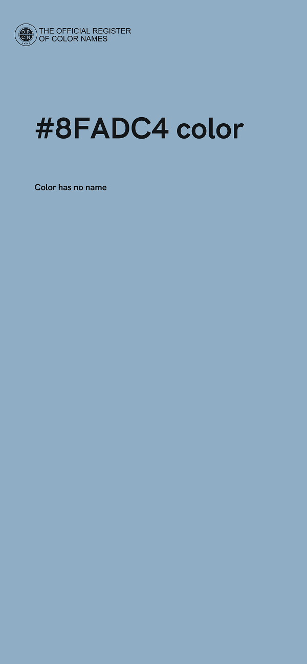 #8FADC4 color image